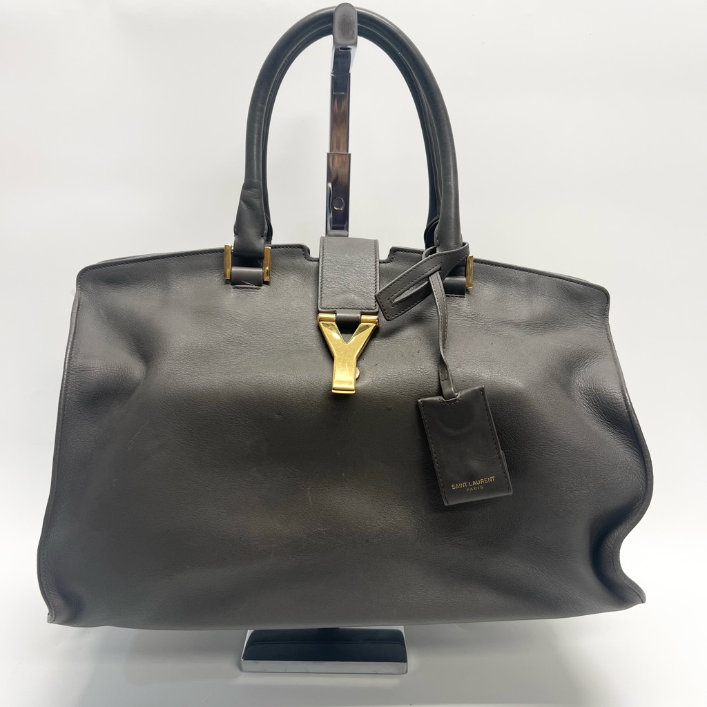 Ysl Classic Y Cabas Leather Satchel
